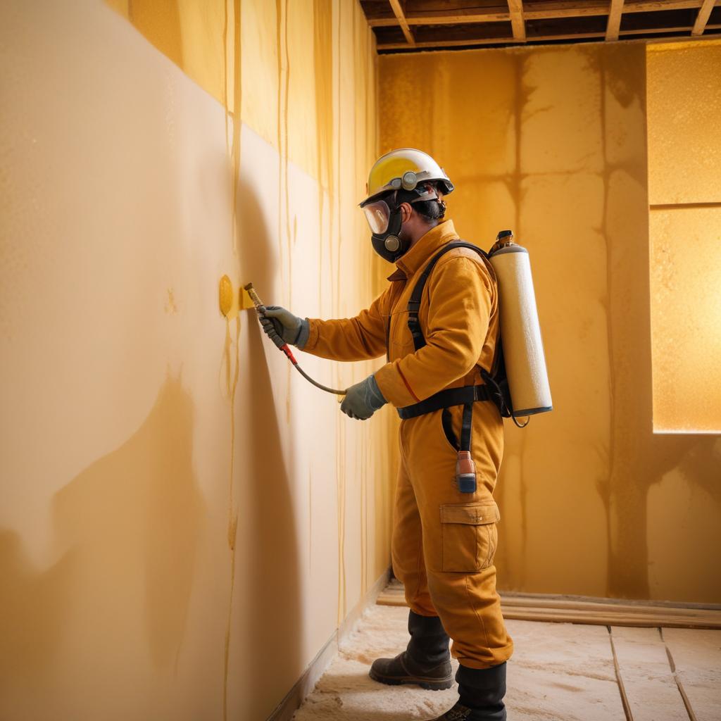 Projection de mousse polyuréthane par ISOTERME